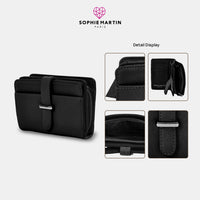 Sophie Martin Dompet Wanita Vallerie Black Wallet