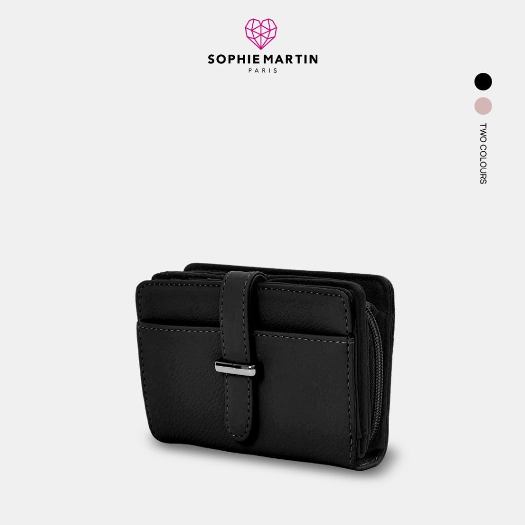 Sophie Martin Dompet Wanita Vallerie Black Wallet