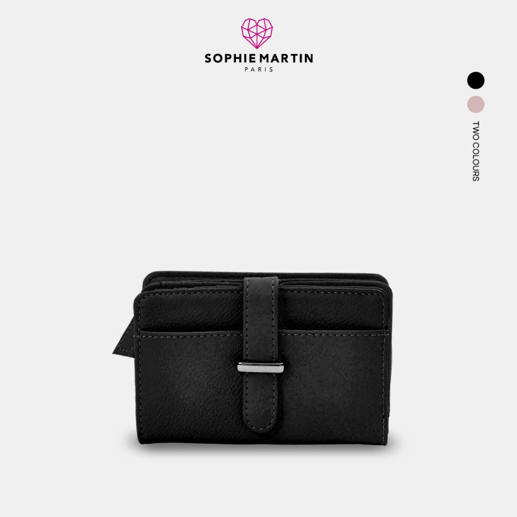 Sophie Martin Dompet Wanita Vallerie Black Wallet